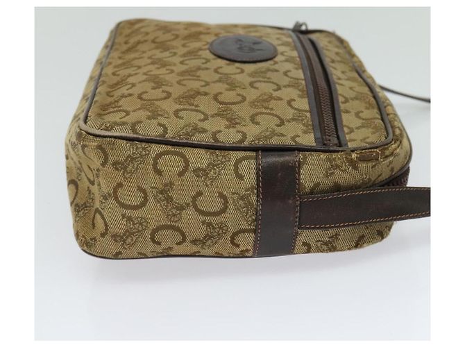 Céline Borsa a spalla Celine C Sulky in tela beige Auth BA757 - vista 2