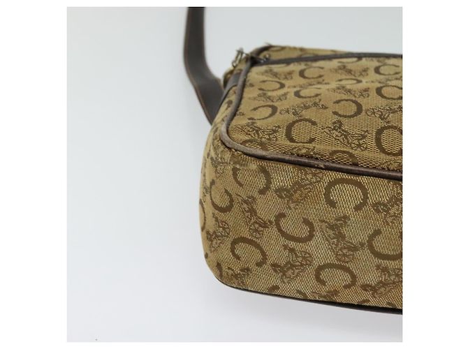Céline Borsa a spalla Celine C Sulky in tela beige Auth BA757 - vista 5