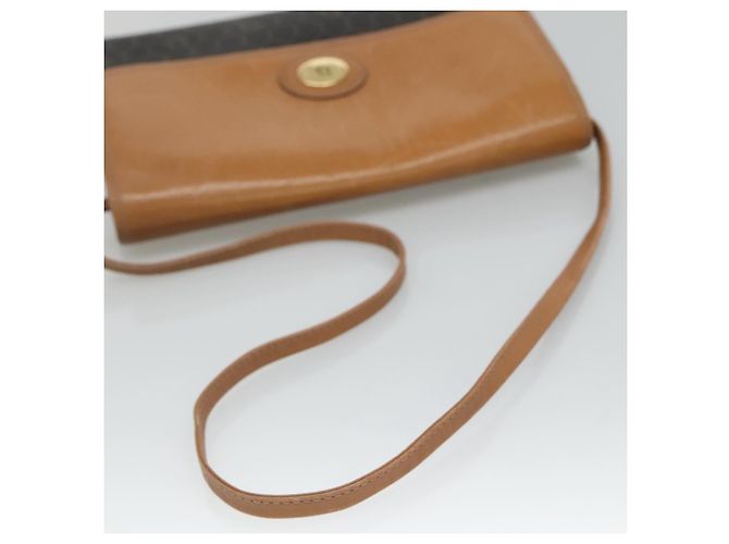 Borsa a spalla in tela a nido d'ape Christian Dior PVC nera e dorata Auth BA558 Nero D'oro - vista 5
