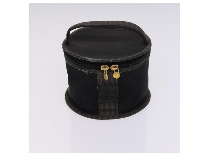 Borsa in tela Zucca Pecan FENDI Suede 4Set Rosa Marrone Nero Auth bs23233 - vista 14