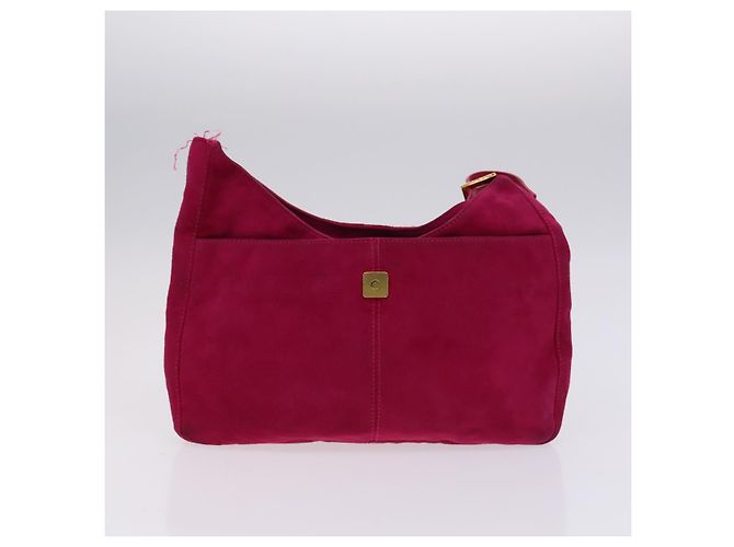 Borsa in tela Zucca Pecan FENDI Suede 4Set Rosa Marrone Nero Auth bs23233 - vista 2