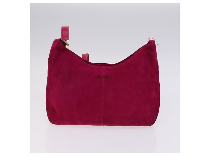 Borsa in tela Zucca Pecan FENDI Suede 4Set Rosa Marrone Nero Auth bs23233 - vista 3
