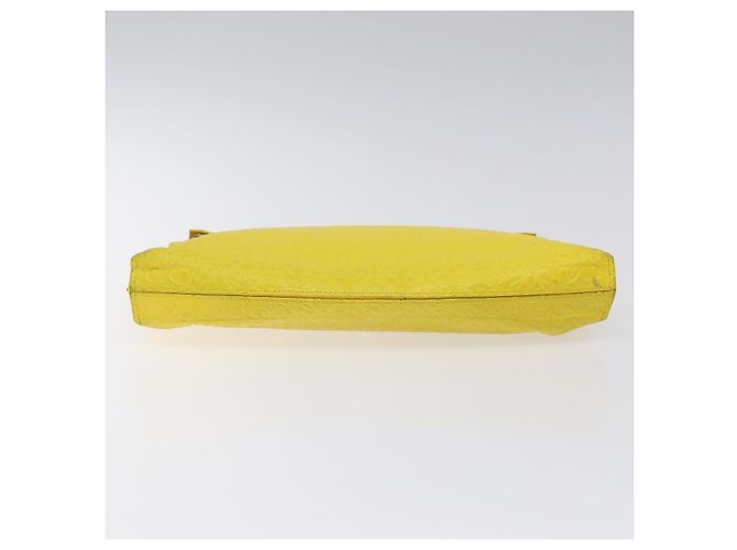 LOEWE Borsa Clutch Anagram Pelle Gialla Auth bs23522 Giallo - vista 5