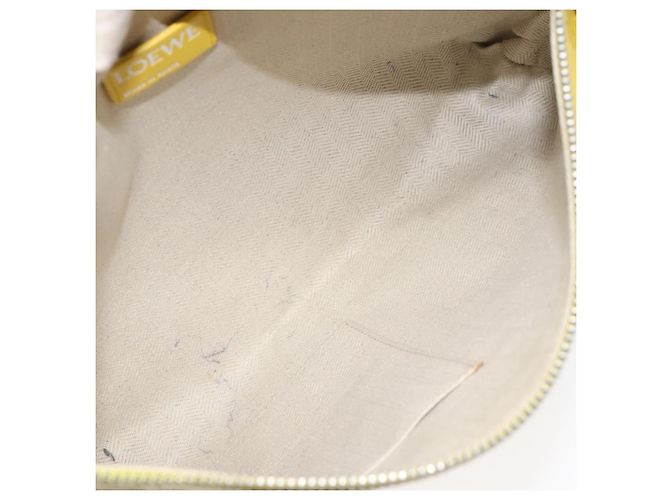 LOEWE Borsa Clutch Anagram Pelle Gialla Auth bs23522 Giallo - vista 8