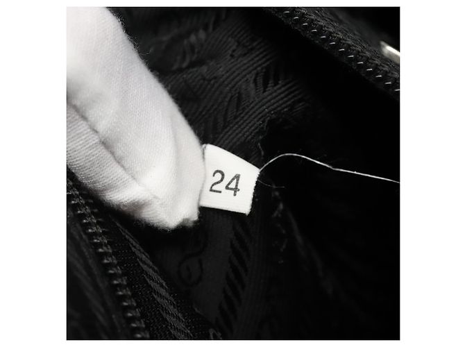 PRADA Handtasche Schwarz Silber Auth bs23459 - Ansicht 12