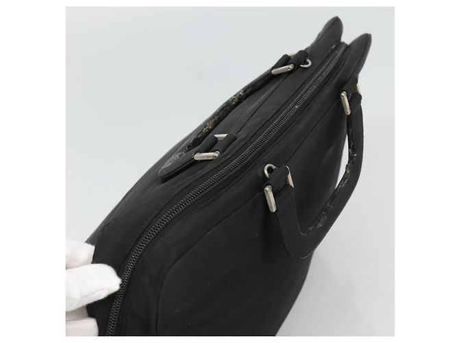 PRADA Handtasche Schwarz Silber Auth bs23459 - Ansicht 6