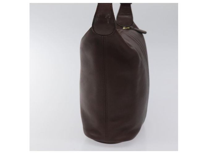 Borsa a Spalla Coach in Pelle Marrone Oro Auth am8019 D'oro - vista 3