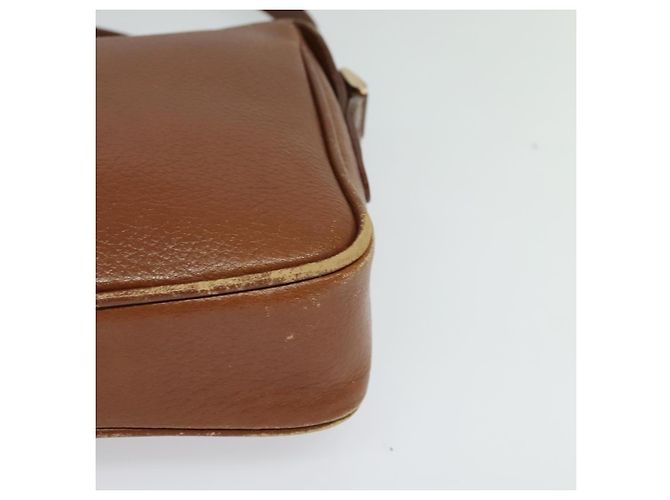 Autre Marque Bolsa de Ombro Burberrys de Couro Marrom Auth BA691 - vista 13