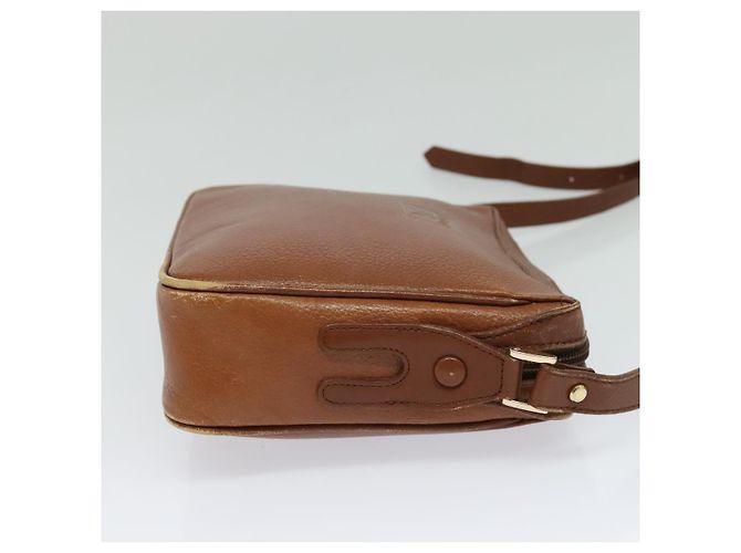 Autre Marque Bolsa de Ombro Burberrys de Couro Marrom Auth BA691 - vista 4