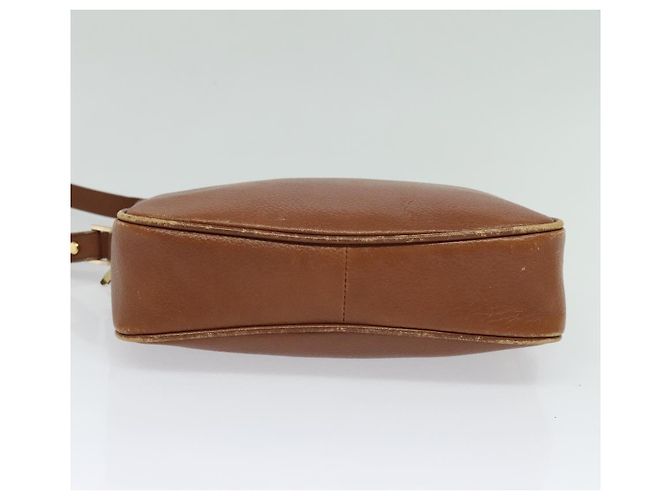 Autre Marque Bolsa de Ombro Burberrys de Couro Marrom Auth BA691 - vista 5