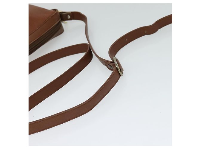 Autre Marque Bolsa de Ombro Burberrys de Couro Marrom Auth BA691 - vista 6
