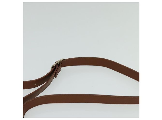 Autre Marque Bolsa de Ombro Burberrys de Couro Marrom Auth BA691 - vista 7
