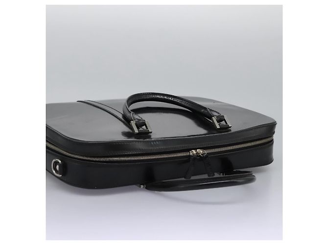 Borsa da lavoro GUCCI Smalto Nero Auth bs23505 - vista 6