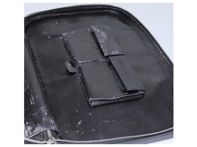 Borsa da lavoro GUCCI Smalto Nero Auth bs23505 - vista 9