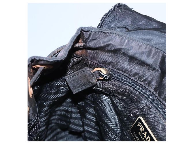 Zaino PRADA in nylon nero Auth bs23399 - vista 24