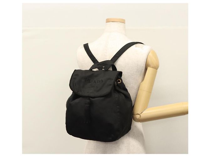 Zaino PRADA in nylon nero Auth bs23399 - vista 26