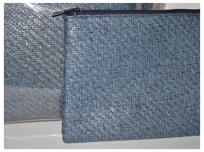 Borsa Rochas Blu in Plastica Trasparente - vista 2