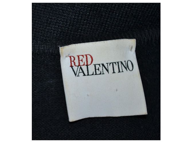 Red Valentino Mini Kleid aus Wolle Schwarz S - Ansicht 5