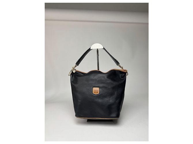Céline Vintage Celine Paris Leder Eimer Tasche Schwarz - Ansicht 11