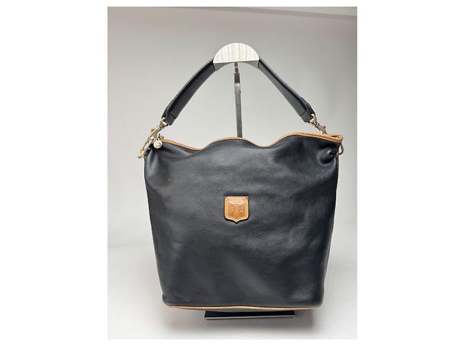 Céline Vintage Celine Paris Leder Eimer Tasche Schwarz - Ansicht 12