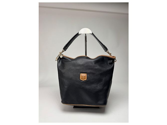 Céline Vintage Celine Paris Leder Eimer Tasche Schwarz - Ansicht 13