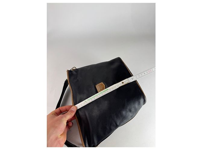 Céline Vintage Celine Paris Leder Eimer Tasche Schwarz - Ansicht 2