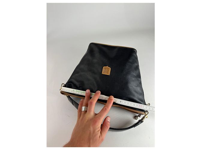 Céline Vintage Celine Paris Leder Eimer Tasche Schwarz - Ansicht 3