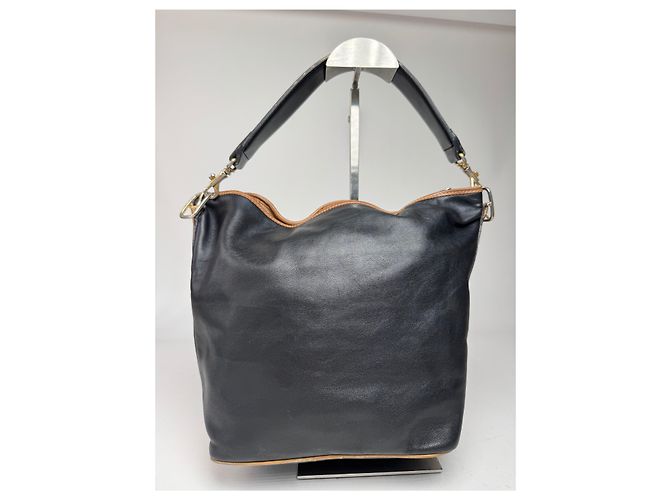 Céline Vintage Celine Paris Leder Eimer Tasche Schwarz - Ansicht 6