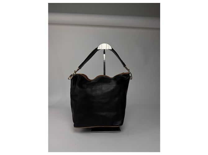 Céline Vintage Celine Paris Leder Eimer Tasche Schwarz - Ansicht 7