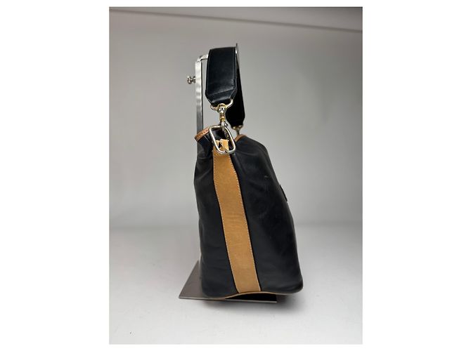 Céline Vintage Celine Paris Leder Eimer Tasche Schwarz - Ansicht 9