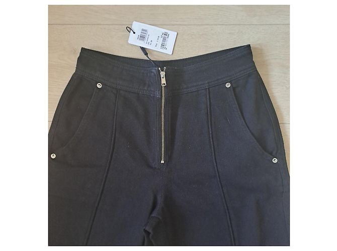 Leggings Reiss de algodón negro - vista 4