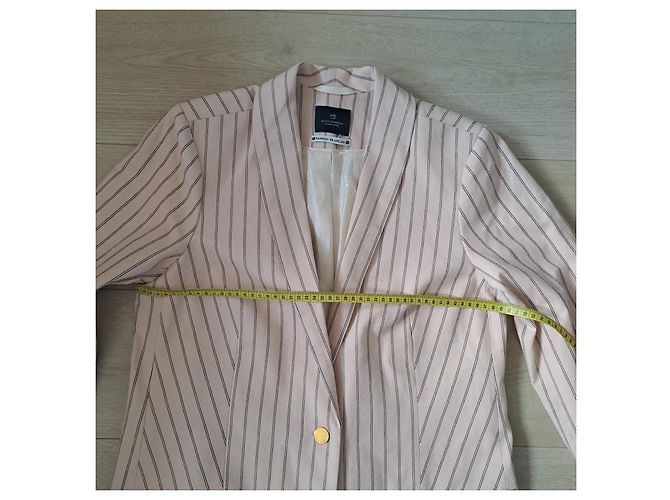 Chaqueta Scotch and Soda Rosa Nude de Algodón Negro Crema - vista 2