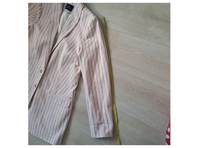 Chaqueta Scotch and Soda Rosa Nude de Algodón Negro Crema - vista 5
