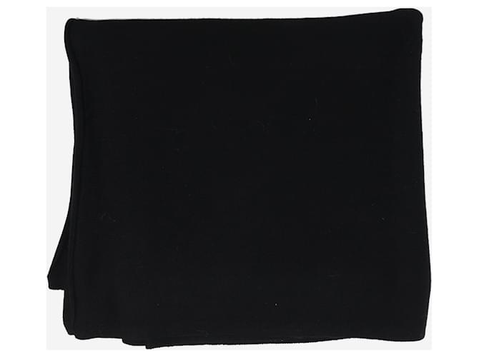 Autre Marque Sciarpa di lana nera Nero - vista 2