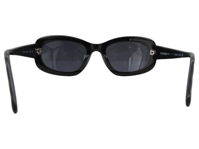 Gafas de sol Chanel negras acolchadas con logo CC dorado 5009 Negro - vista 9