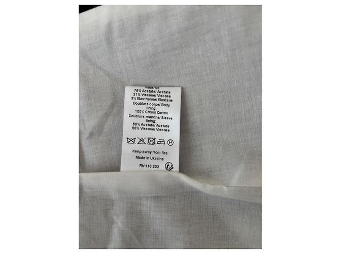 Zadig & Voltaire Blazer Dunkelblau Baumwolle Wolle Marineblau - Ansicht 9