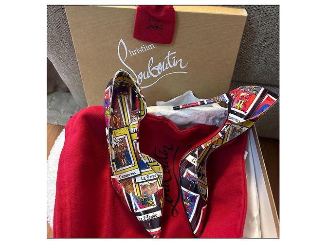 Décolleté Christian Louboutin Iriza 100 Tarot Multicolore - vista 2