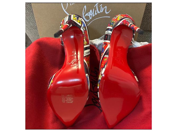 Décolleté Christian Louboutin Iriza 100 Tarot Multicolore - vista 3