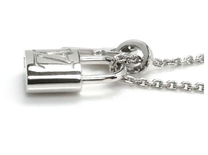 Collana con pendente Lockit in oro bianco K18WG Louis Vuitton - vista 2