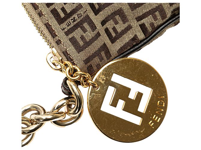 Fendi Beige Zucchino Canvas Crossbody - vista 10