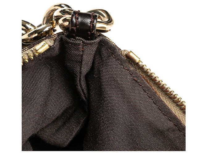 Fendi Beige Zucchino Canvas Crossbody - vista 8