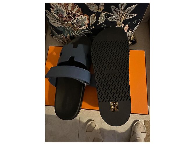 Hermès Sandali ciprioti Blu scuro - vista 7