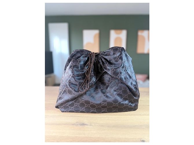 Borsa Gucci Jackie monogramma nera in pelle e tela Nero - vista 15