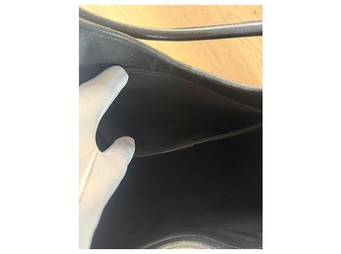 Borsa Gucci Jackie monogramma nera in pelle e tela Nero - vista 8