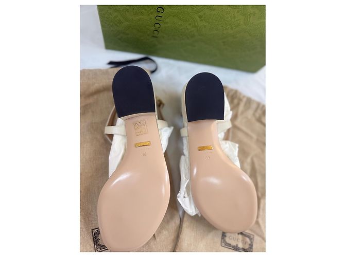 Gucci Sandálias gladiadoras de couro Marmont - vista 6