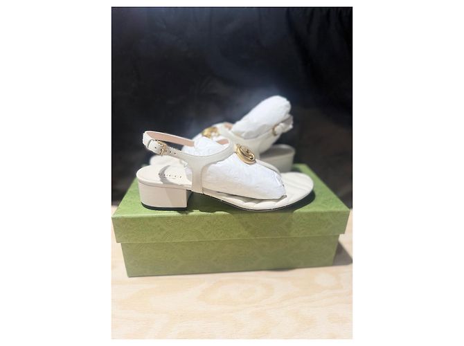 Gucci Sandálias gladiadoras de couro Marmont - vista 7