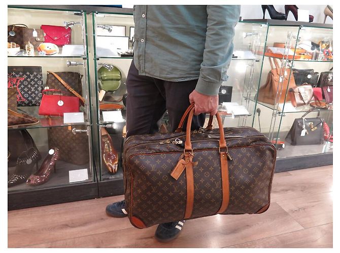 BORSA DA VIAGGIO VINTAGE LOUIS VUITTON SIRIUS 58 M41404 BOSTON MONOGRAMMA Marrone - vista 6