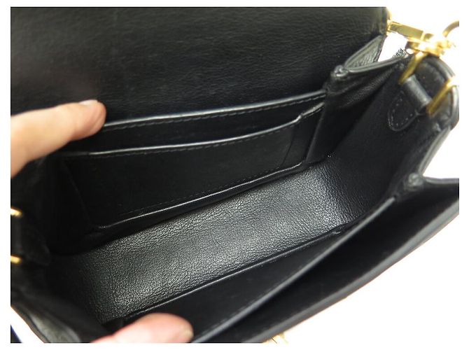 BORSA LOUIS VUITTON NEO VIVIENNE M54057 IN PELLE GRAIN NERA CON TRACOLLA Nero - vista 13