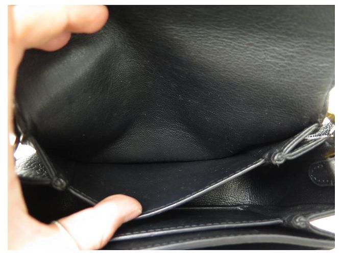 BORSA LOUIS VUITTON NEO VIVIENNE M54057 IN PELLE GRAIN NERA CON TRACOLLA Nero - vista 14