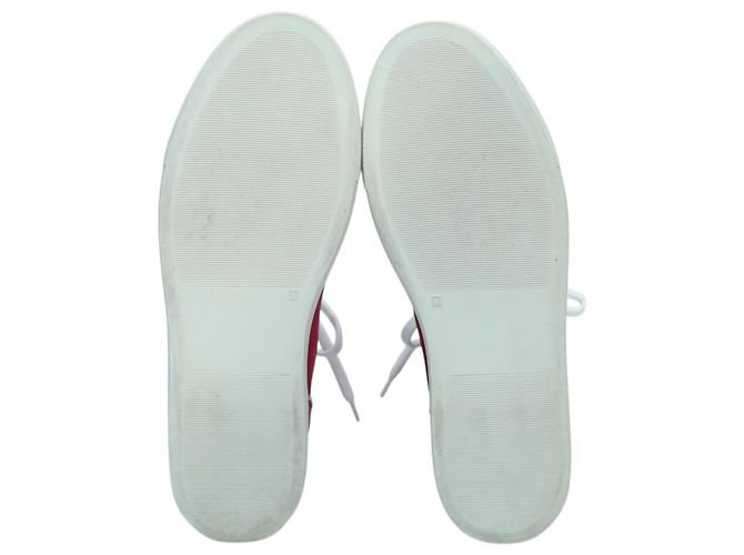 Sneakers alte Medusa Versace in satin e pelle fucsia 41 - vista 9